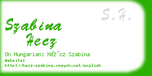 szabina hecz business card